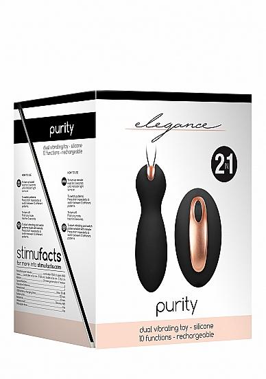 Dual Vibrating Toy - Purity - Black-blank-Sexual Toys®