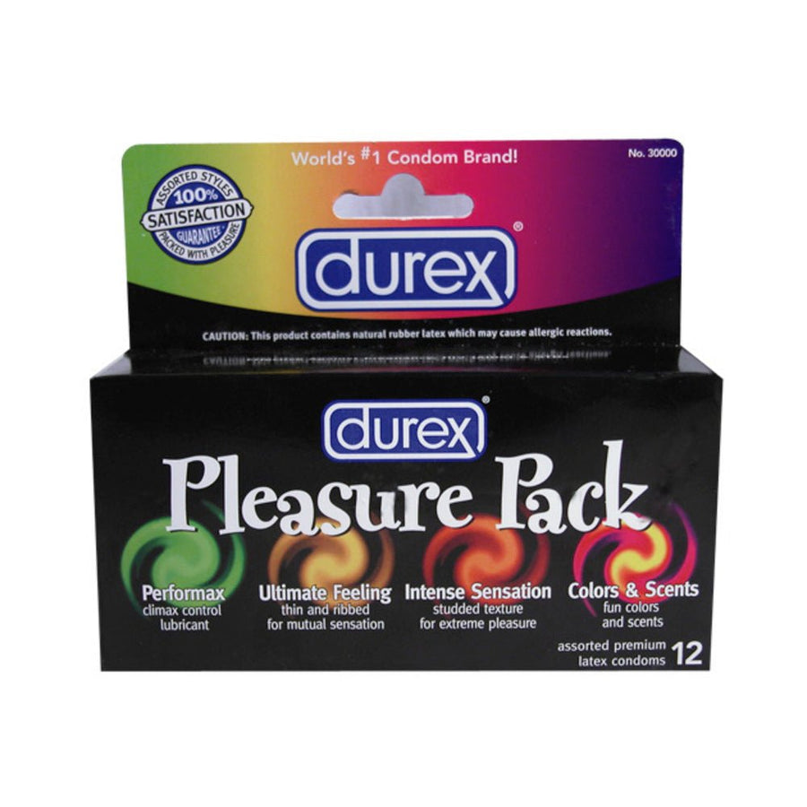 Durex Pleasure Pack Latex Condoms 12 Pack-Paradise Marketing-Sexual Toys®