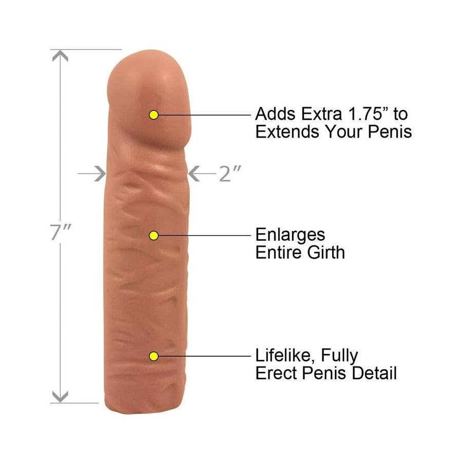 Dynamic Strapless Penis Extension 7 inches Beige-Doctor Love&