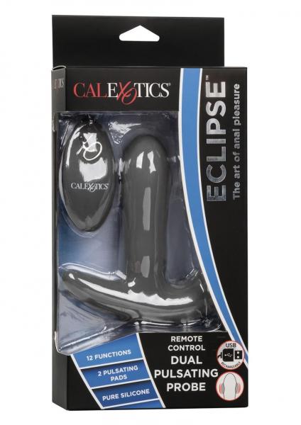 Eclipse Remote Control Dual Pulsating Probe - Black-Eclipse-Sexual Toys®