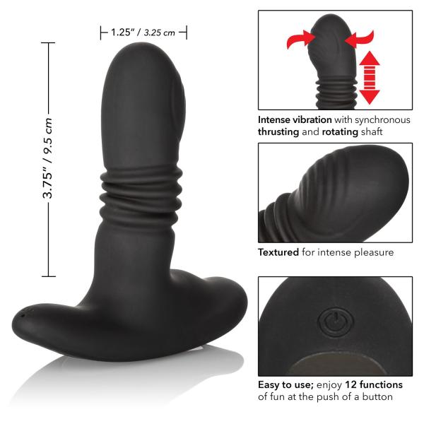 Eclipse Thrusting Rotator Probe Black-Eclipse-Sexual Toys®