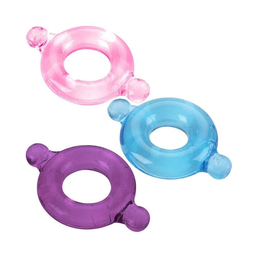 Elastomer C Ring Set - Blue, Purple, Pink-Pink-Sexual Toys®
