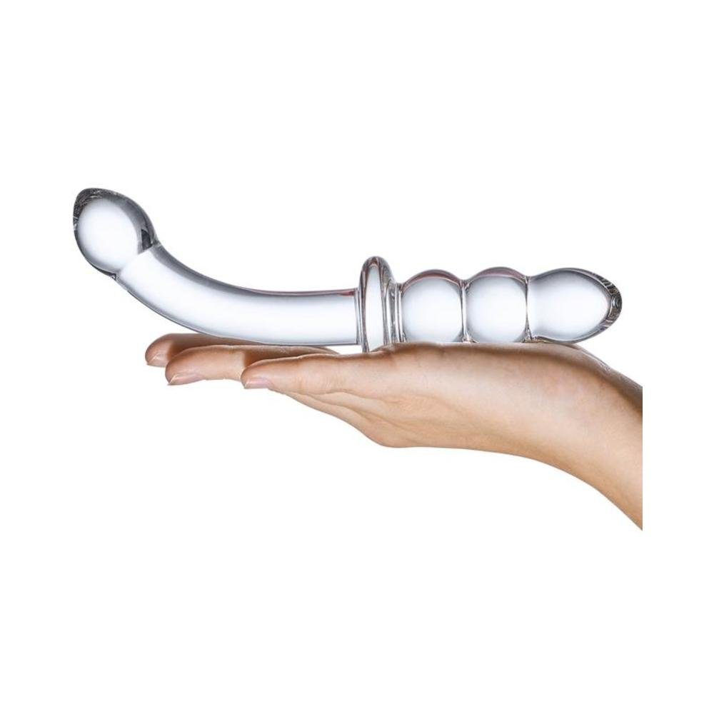8&quot;  Ribbed G-Spot Glass Dildo-Electric Eel-Sexual Toys®