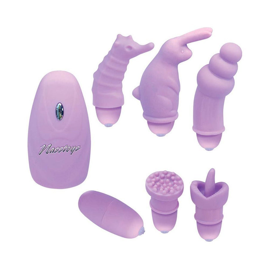 Elite Collection Vibrating Bullet 5 Changeable Sleeves - Purple-Nasstoys-Sexual Toys®
