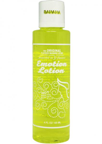 Emotion Lotion Flavored Water Based Warming Lotion Banana 4 Ounce-blank-Sexual Toys®