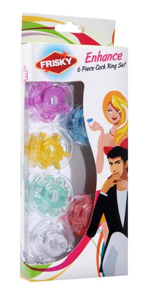 Enhance 6 Piece Cock Ring Set-Frisky-Sexual Toys®