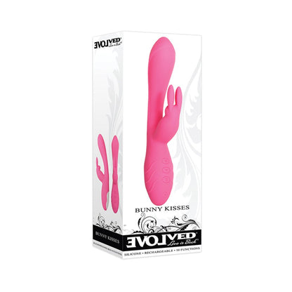 Evolved Bunny Kisses Rechargeable Silicone - Pink-Evolved-Sexual Toys®