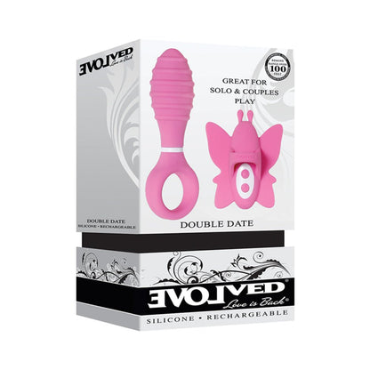 Evolved Double Date Couples Toy Vibrating Butt Plug Vibrating Butterfly Clit Stimulator10 Functions-Evolved-Sexual Toys®