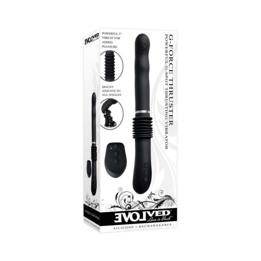 Evolved G-force Thruster Rechargeable Silicone - Black-Evolved-Sexual Toys®