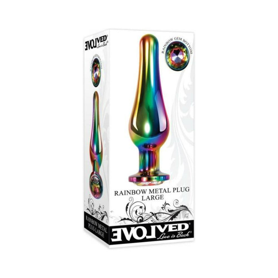 Evolved Rainbow Metal Plug Large-Evolved-Sexual Toys®