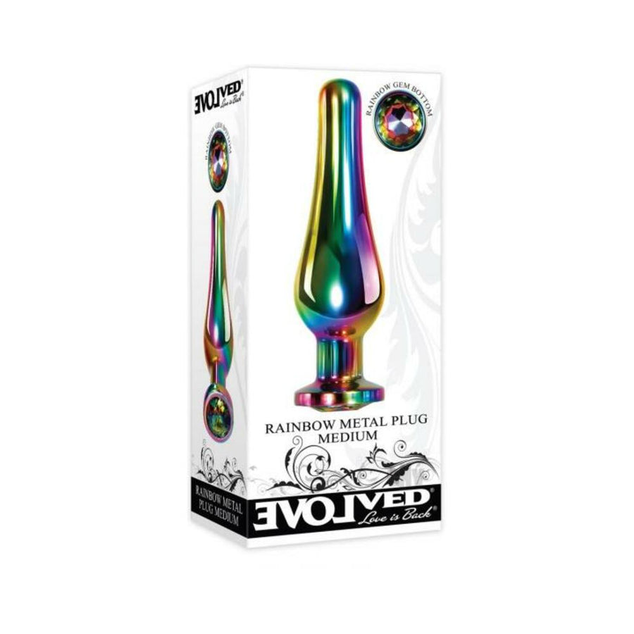 Evolved Rainbow Metal Plug Medium-Evolved-Sexual Toys®