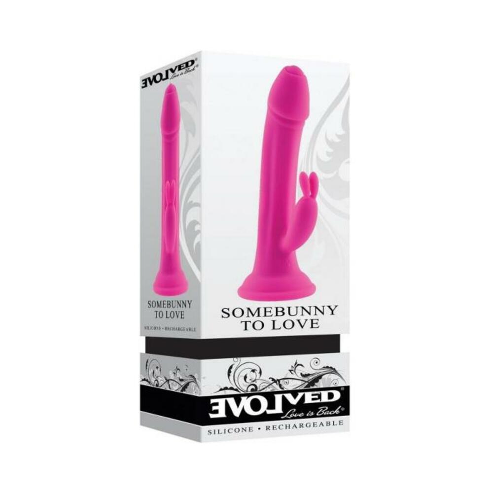 Evolved Somebunny To Love Rechargeable Realistic Rabbit With Suction Cup Silicone Pink-blank-Sexual Toys®