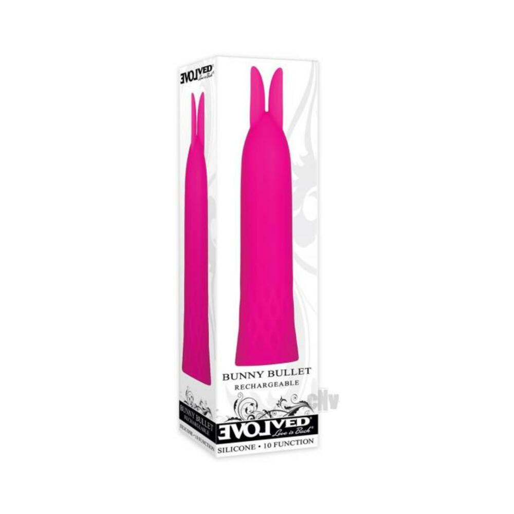 Evolved The Bunny Bullet Rechargable, Silicone - Pink-blank-Sexual Toys®