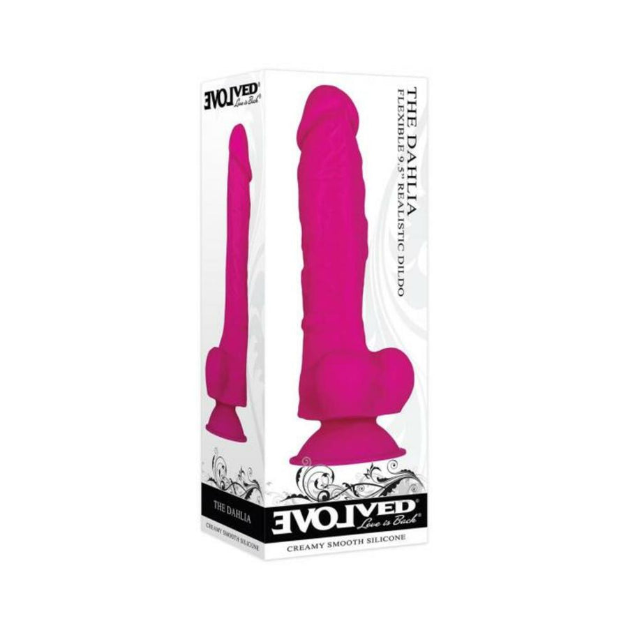 Evolved The Dahlia Silicone Dong Magenta-Evolved-Sexual Toys®