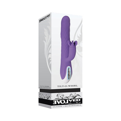 Evolved Tilt-o-whirl Dual Vibe With Spinning Clit Stimulator 8 Vibe Functions And 5 Wave Functions I-Evolved-Sexual Toys®