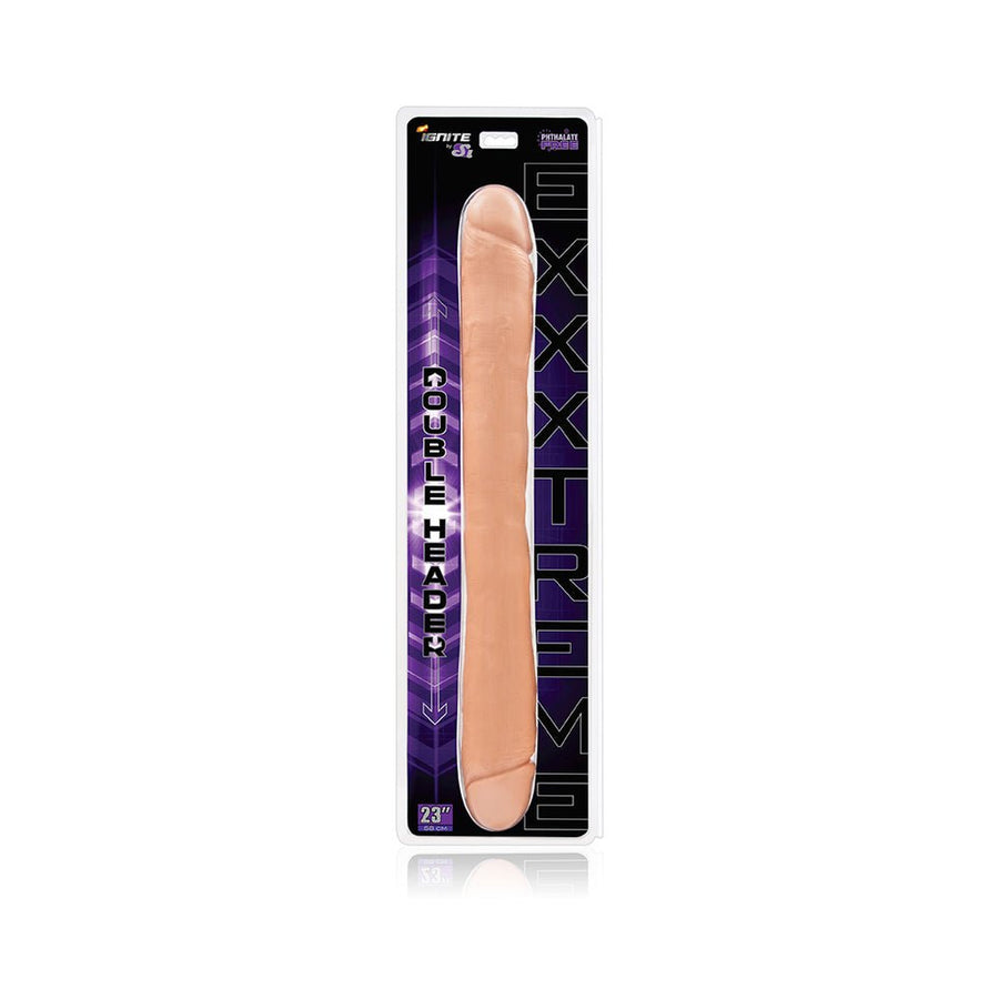 Exxxtreme Double Header 23 Inches Dong - Beige-Si Novelties-Sexual Toys®