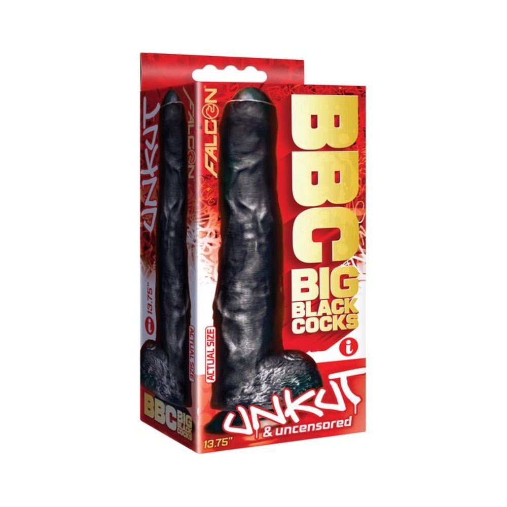 Falcon BBC Big Black Cock Unkut 13.75 inches Dildo-Icon-Sexual Toys®
