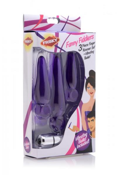 Fanny Fiddlers 3 Piece Finger Rimmer With Vibrating Bullet-Frisky-Sexual Toys®