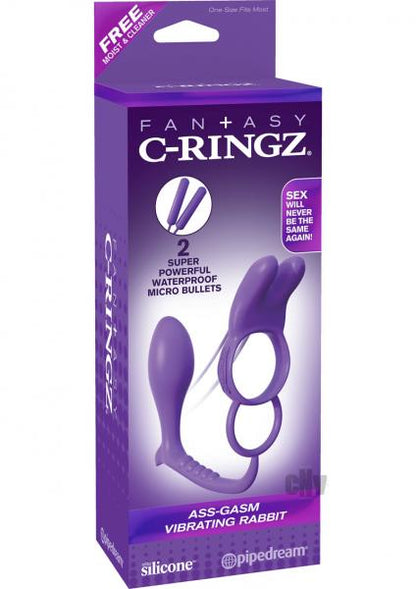 Fantasy C-Ringz Ass-Gasm Vibrating Rabbit Purple-Pipedream-Sexual Toys®