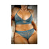 Fantasy Lingerie Vixen Teal Me About It Scalloped Lace Bralette with Matching Panty-blank-Sexual Toys®