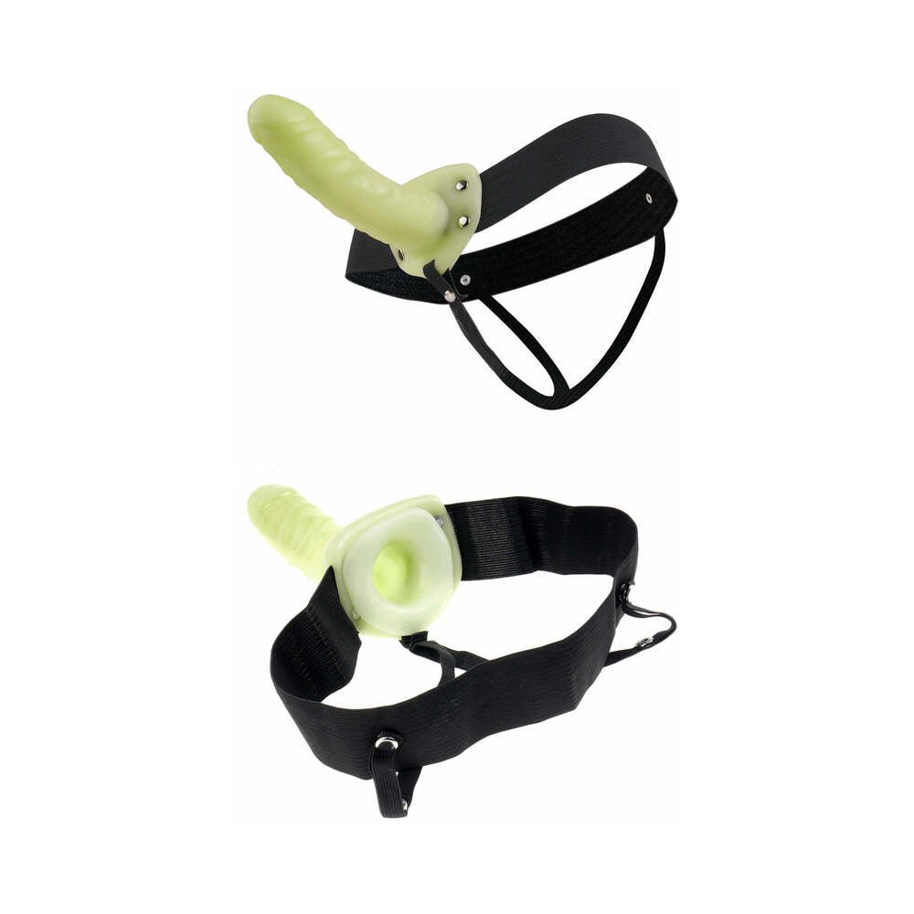 Fetish Fantasy Hollow Strap On 6.5 Inch Glow in the Dark-Pipedream-Sexual Toys®