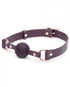 Fifty Shades Cherished Leather Ball Gag Purple-Cherished-Sexual Toys®