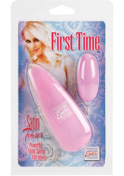 First Time Satin Teaser Remote Control Bullet Pink-blank-Sexual Toys®