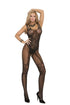 Fishnet & Lace Bodystocking Black O/S-Hosiery Collection-Sexual Toys®