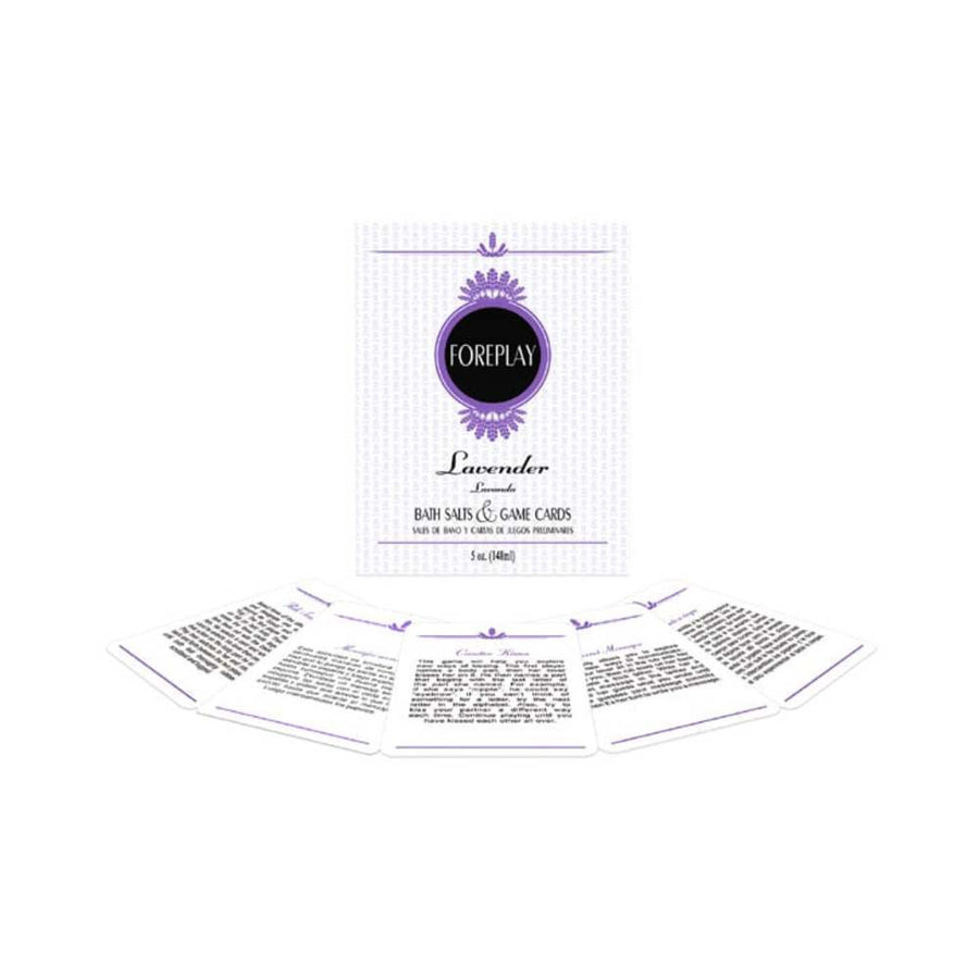 Foreplay Bath Salts &amp; Game Cards - Lavender-Kheper Games-Sexual Toys®