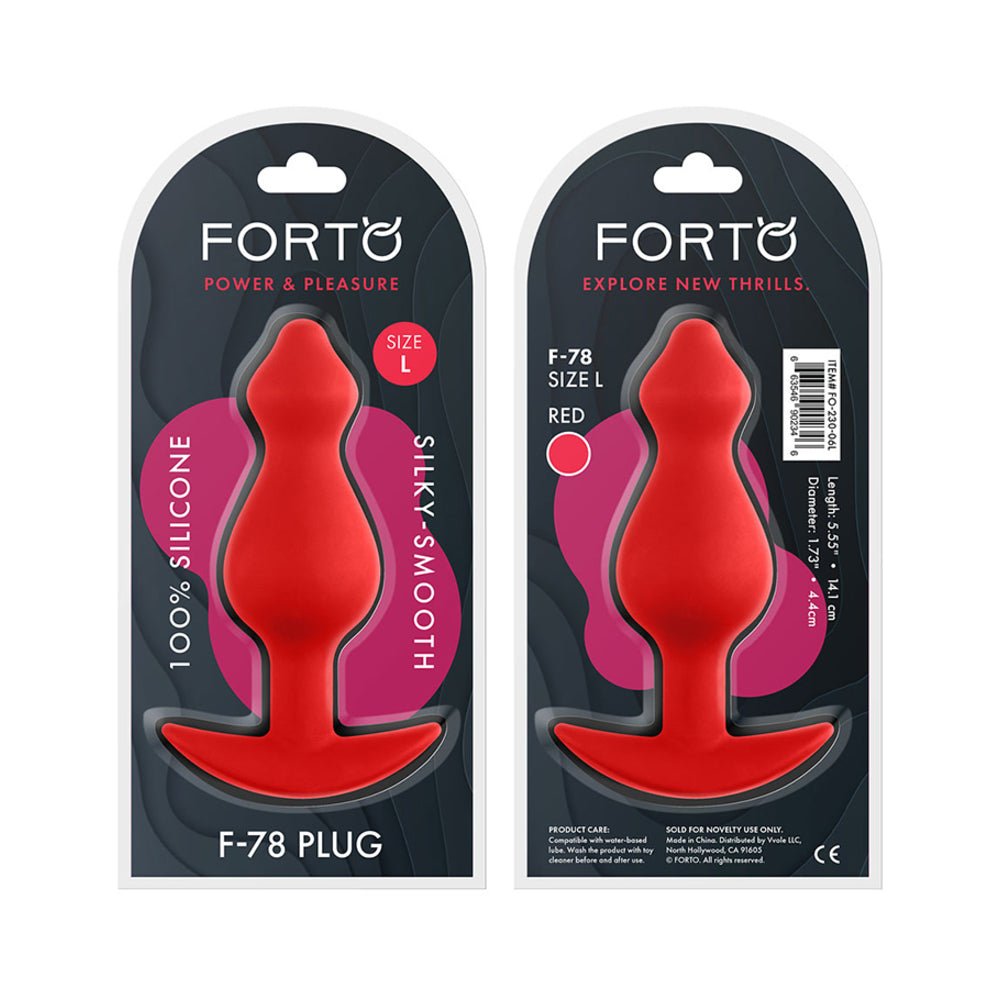 Forto F-78: Pointee 100% Silicone Plug Large-Forto-Sexual Toys®