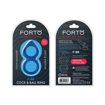 Forto F-88: Double Ring 100% Liquid Silicone-Forto-Sexual Toys®