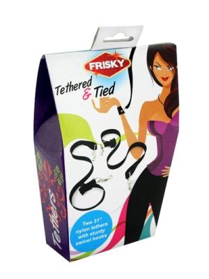 Frisky Nylon Tethers Black-Frisky-Sexual Toys®