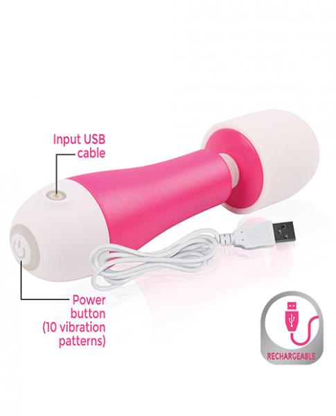 Fuzu Mini Rechargeable Travel Size Wand Pink-Fuzu-Sexual Toys®