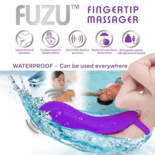 Fuzu Vibrating Rechargeable Fingertip Massager Purple-blank-Sexual Toys®