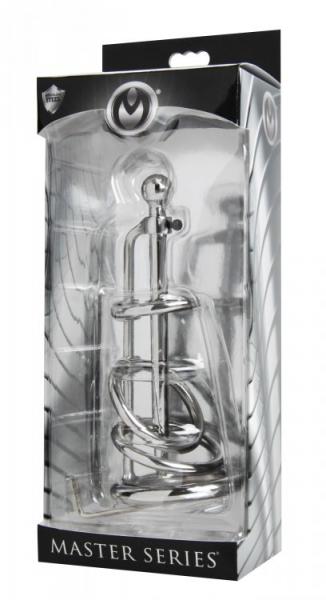 Gates Of Hell Stainless Steel Cum Through Sound Cage-Master Series-Sexual Toys®