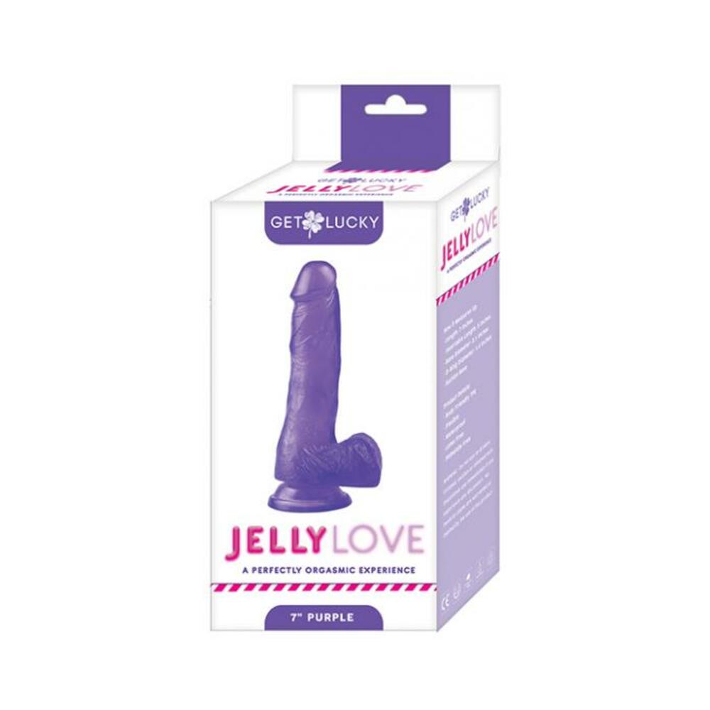 Get Lucky 7-inch Jelly Dong - Purple-blank-Sexual Toys®