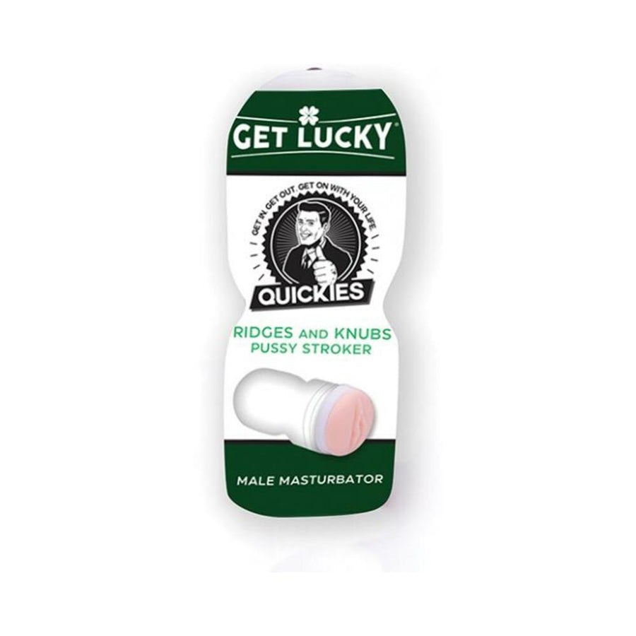 Get Lucky Quickies Ridges And Knubs Pussy Stroker Male Masturbator-blank-Sexual Toys®