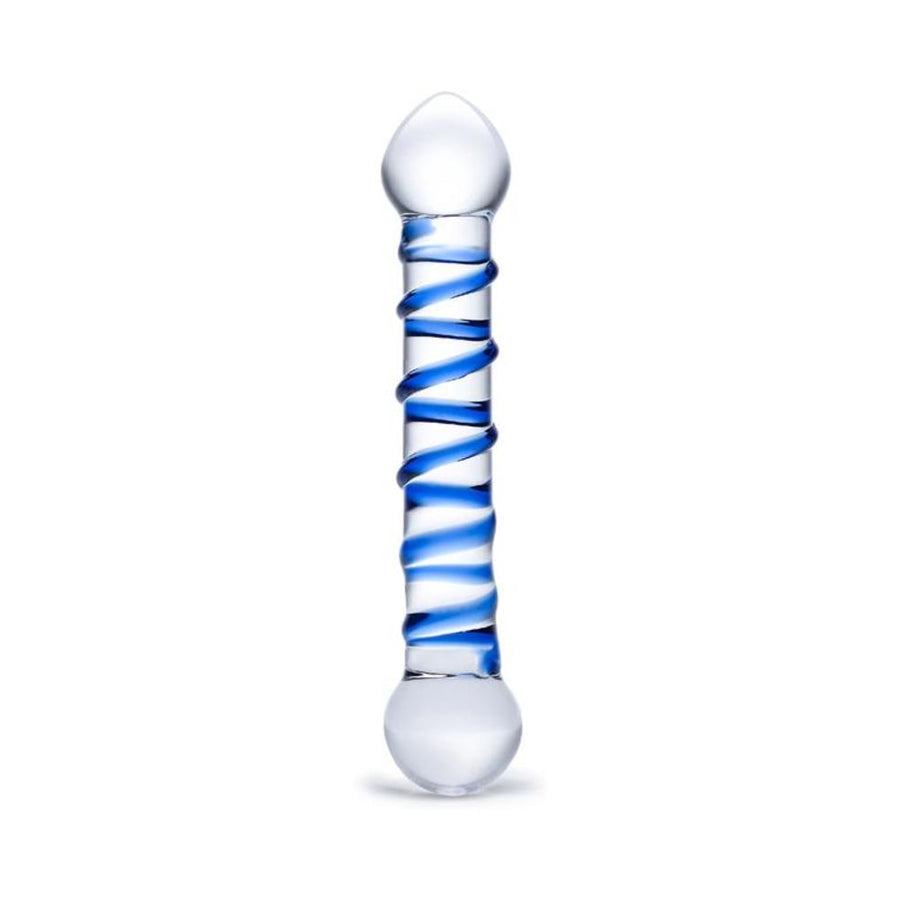 Glas 6.55in Spiral Glass Beaded Dildo-Electric Eel-Sexual Toys®