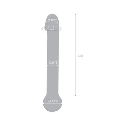 Glas 7 inches Realistic Head Glass Dildo Clear-Electric Eel-Sexual Toys®