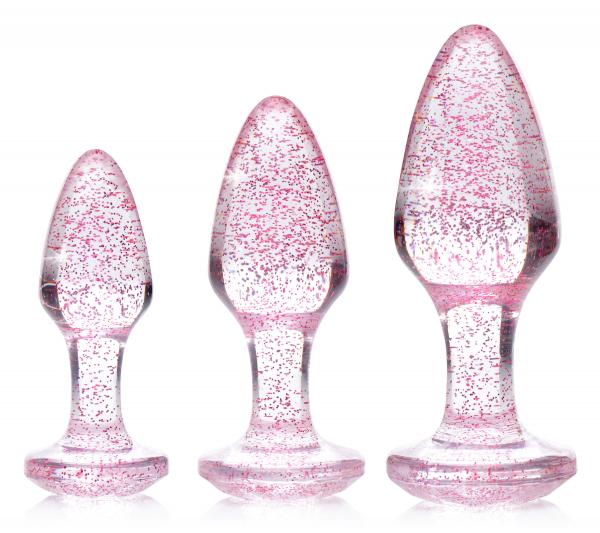 Glitter Gem Anal Plug Set - Pink-Booty Sparks-Sexual Toys®
