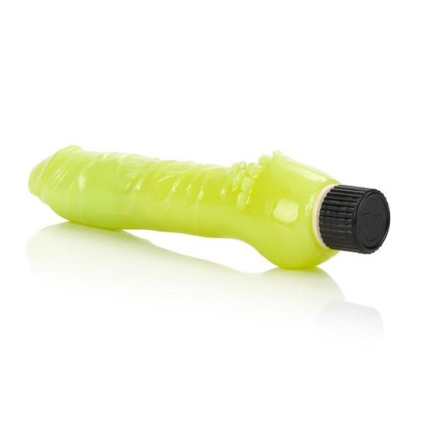 Glow in the Dark Vibrating Jelly Dildo Green-Cal Exotics-Sexual Toys®