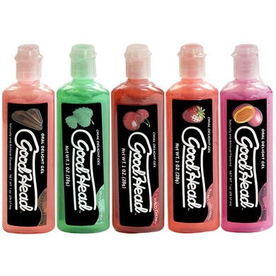 GoodHead 5 Pack - 1 Oz Assorted Flavors-Doc Johnson-Sexual Toys®