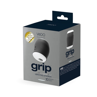 Grip Rechargeable Vibrating Sleeve Black-VeDO-Sexual Toys®