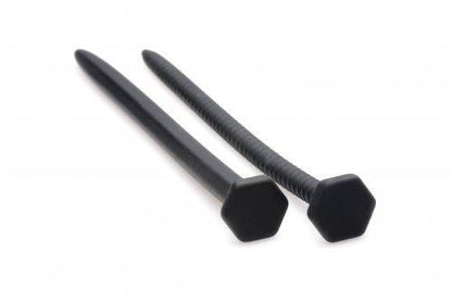 Hardware Nail &amp; Screw Silicone Urethral Sounds Black-Master Series-Sexual Toys®