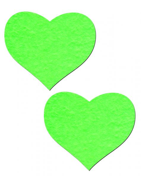 Heart Glow In The Dark Pasties O/S-Pastease Brand Pasties-Sexual Toys®