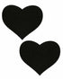 Heart Sweety Hearts Black Pasties O/S-Pastease Brand Pasties-Sexual Toys®