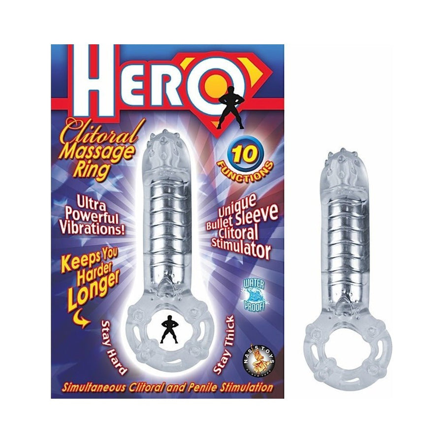 Hero Cockring &amp; Clitoral Massager-clear-Nasstoys-Sexual Toys®
