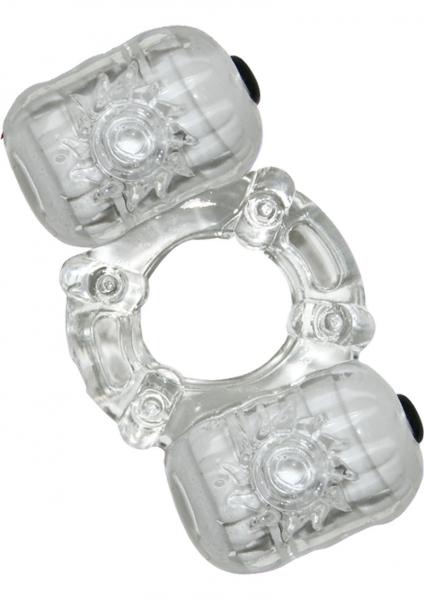 Hero Double Pleaser Teaser Cock Ring Waterproof Clear-blank-Sexual Toys®
