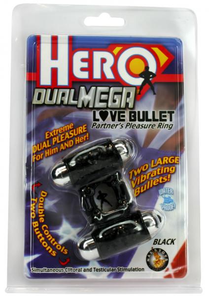 Hero Dual Mega Love Bullet Black-blank-Sexual Toys®