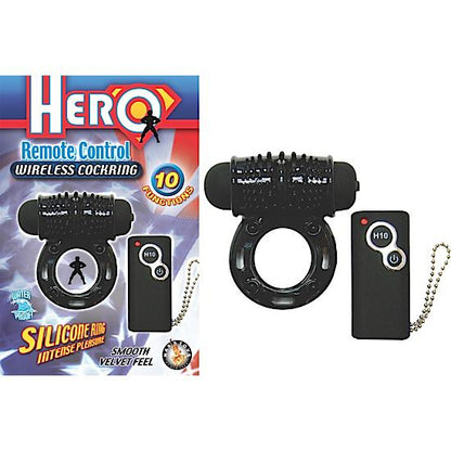 Hero Remote Control Wireless Cock Ring Black-blank-Sexual Toys®